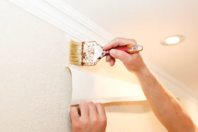 Pose de papier peint à Villecroze — revêtements muraux et toiles de verre